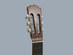 acoustic guitar Modello 3D