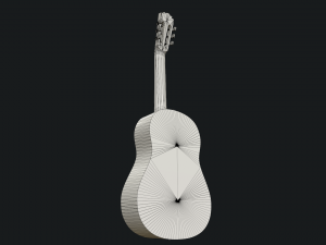 acoustic guitar Modello 3D