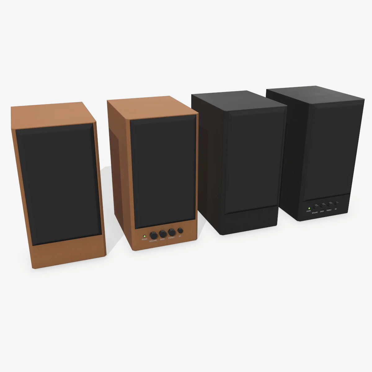 computer speakers 3D Model .c4d .max .obj .3ds .fbx .stl .blend 