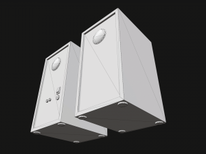 computer speakers 3D Model