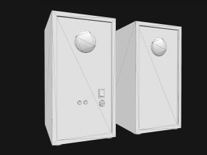 computer speakers 3D Model