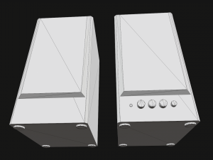 computer speakers 3D Model