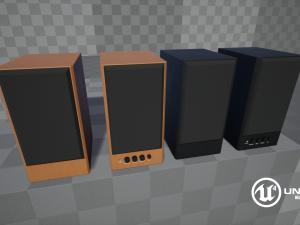 computer speakers 3D Model