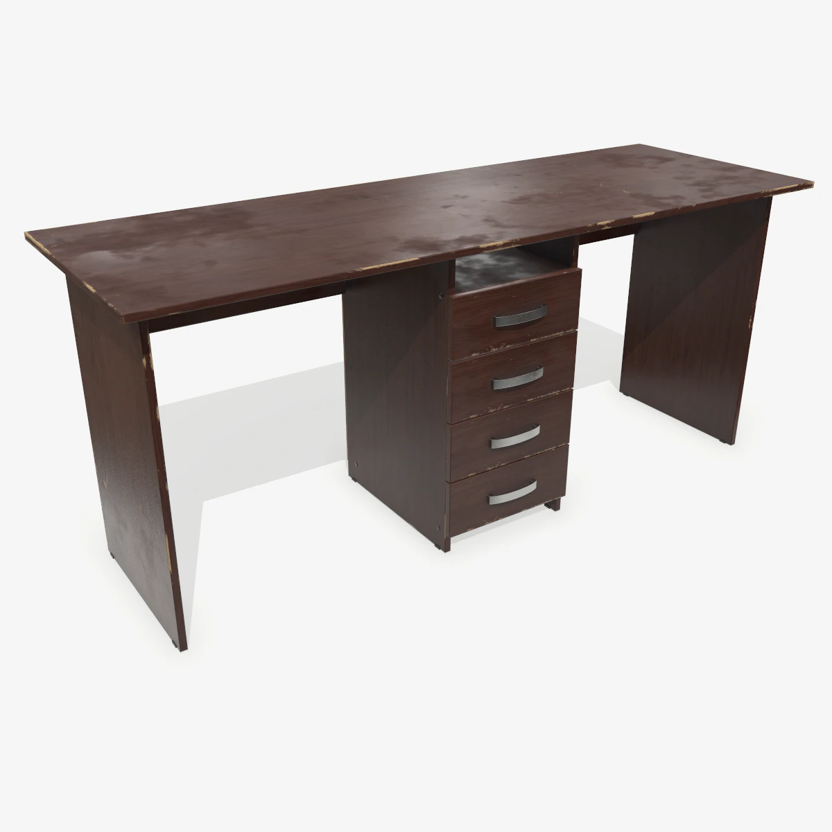 old desk 3D Model .c4d .max .obj .3ds .fbx .stl .blend 