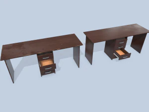 old desk 3D Model