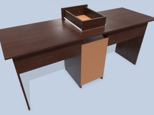 old desk Modelo 3D