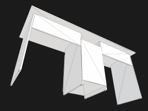old desk Modelo 3D