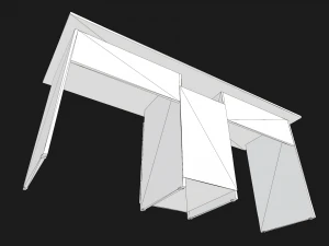 old desk 3D Model