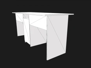 old desk 3D Model