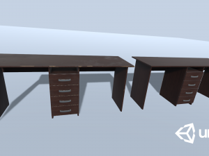 old desk Modelo 3D