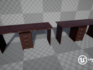 old desk Modelo 3D
