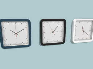 wall clock 3D 모델