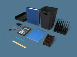 office supplies Modelo 3D