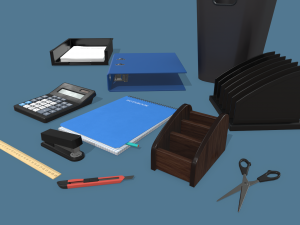 office supplies Modelo 3D