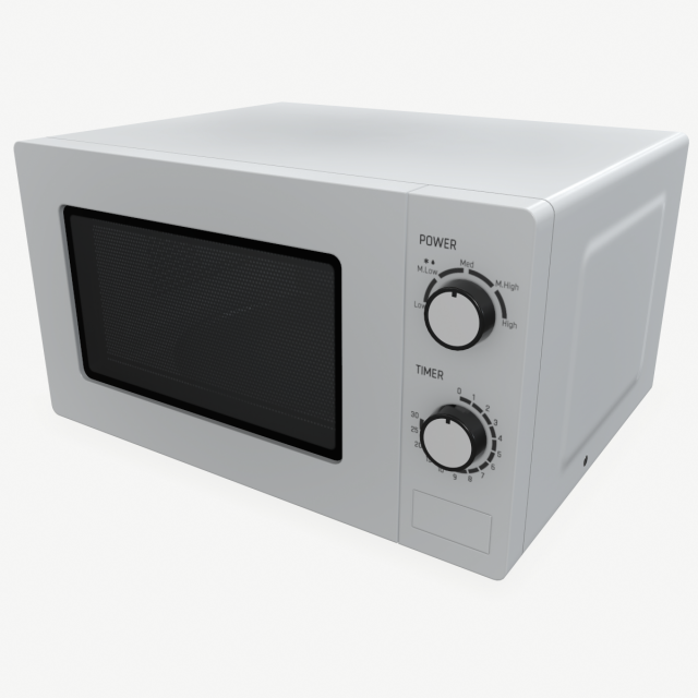 microwave 3D Модель .c4d .max .obj .3ds .fbx .stl .blend 