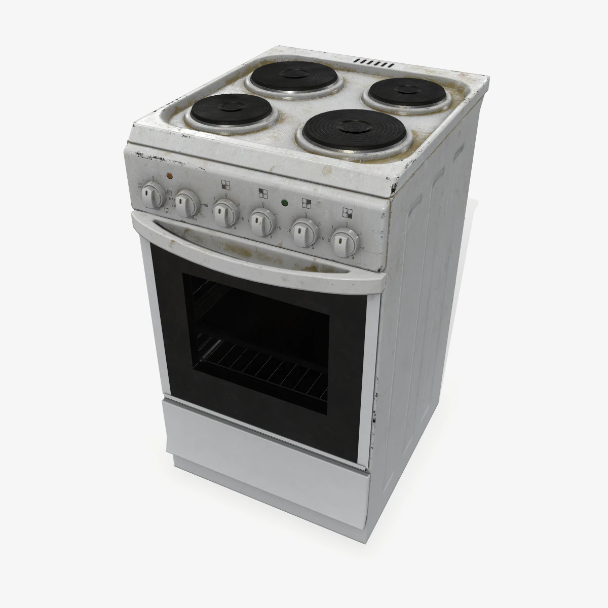 stove 3D Model .c4d .max .obj .3ds .fbx .stl .blend 