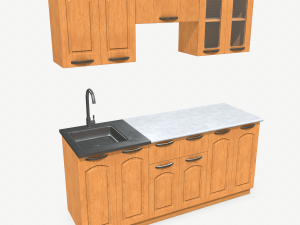kitchen set 3D 모델