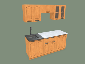 kitchen set 3D 모델
