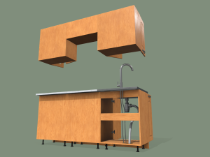 kitchen set 3D 모델