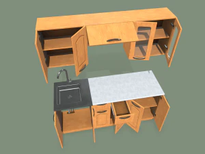 kitchen set 3D Model