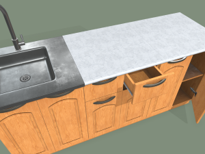 kitchen set 3D 모델