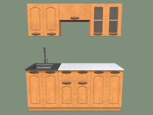 kitchen set 3D 모델