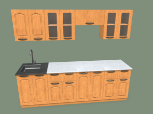 kitchen set 3D 모델
