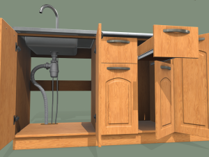 kitchen set 3D 모델