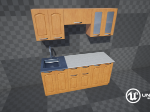 kitchen set 3D 모델