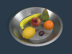 fruit ingesteld 3D Model