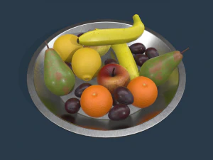 fruit ingesteld 3D Model