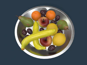 fruit ingesteld 3D Model