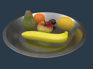 fruit ingesteld 3D Model