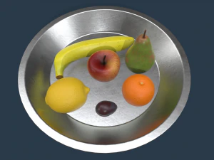 fruit ingesteld 3D Model