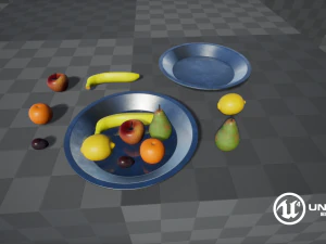 fruit ingesteld 3D Model