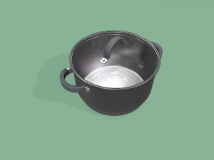 kitchen pots and pans 3D Model