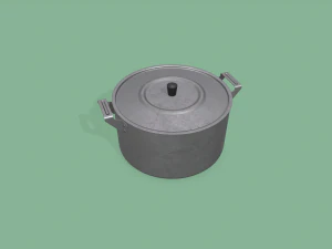 kitchen pots and pans 3D Model
