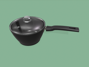 kitchen pots and pans Modello 3D