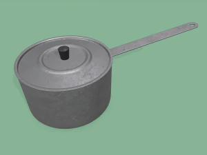 kitchen pots and pans 3D Model