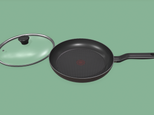 kitchen pots and pans Modello 3D