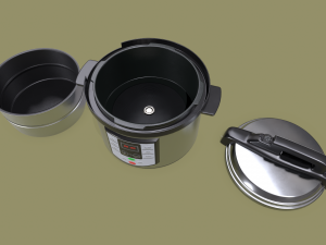 pressure cooker Model 3D