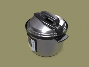 pressure cooker Model 3D