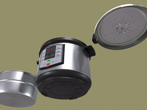 pressure cooker Model 3D