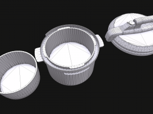 pressure cooker Model 3D