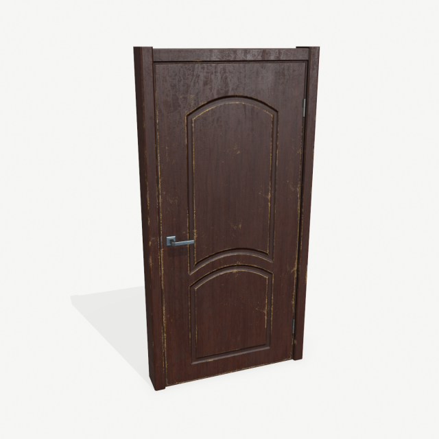 old door Modello 3D .c4d .max .obj .3ds .fbx .stl .blend 