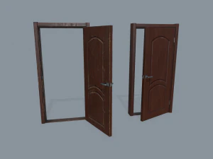pintu tua Model 3D