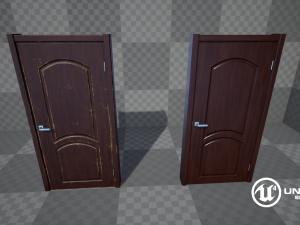 old door Modello 3D