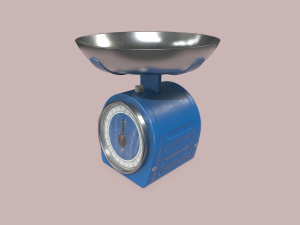 kitchen scales 3D 모델