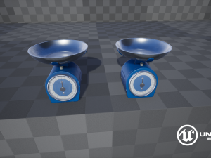 kitchen scales 3D 모델
