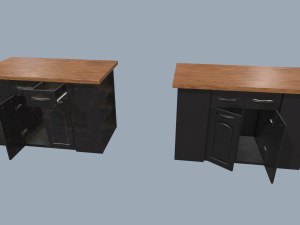 kitchen island Modelo 3D